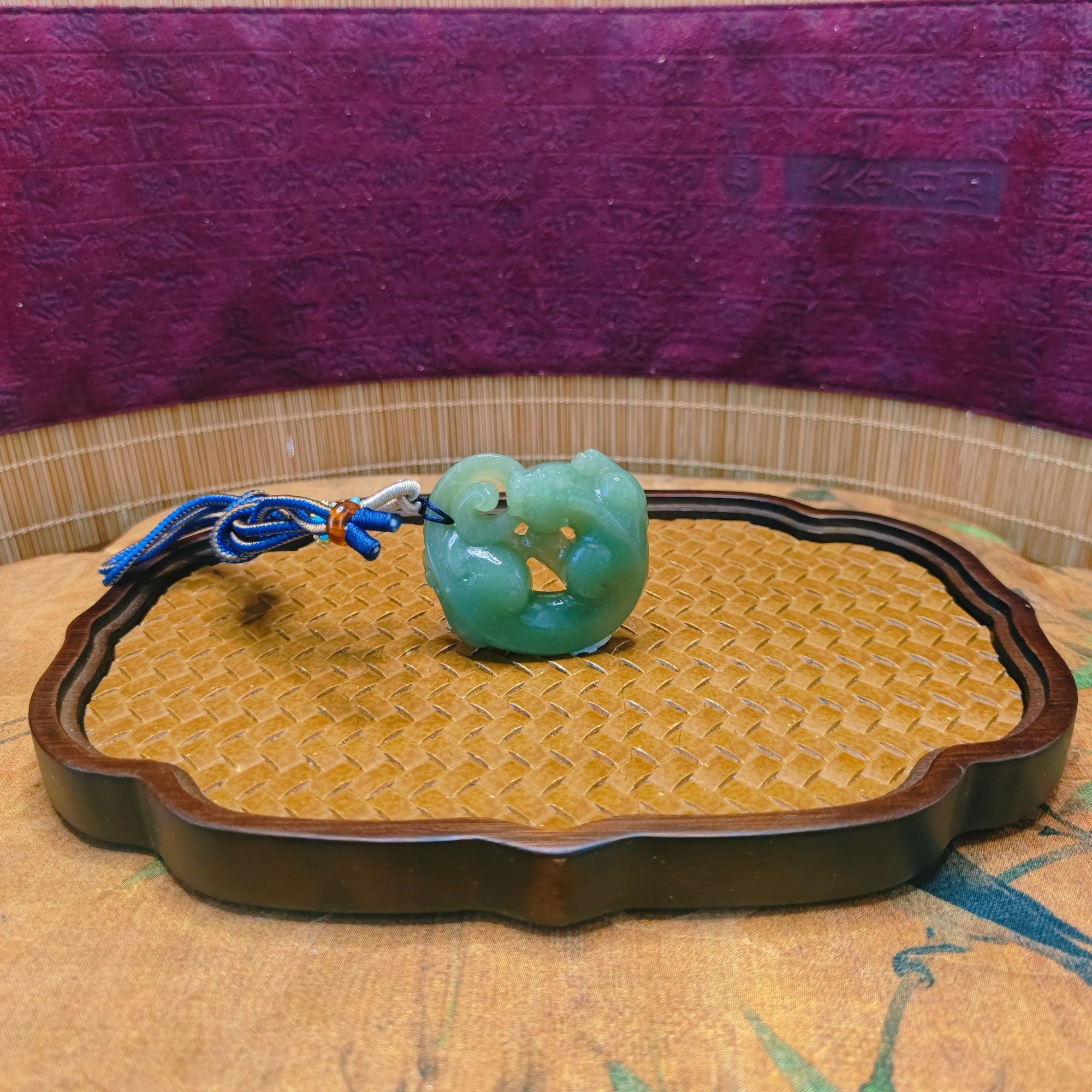 U和田玉赤龙吊坠1203