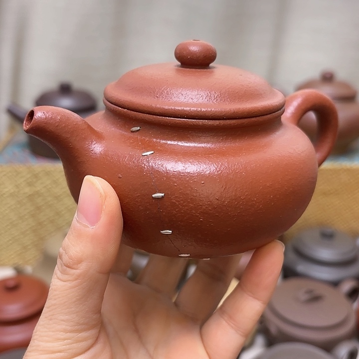 紫砂茶壶黄龙山朱砂