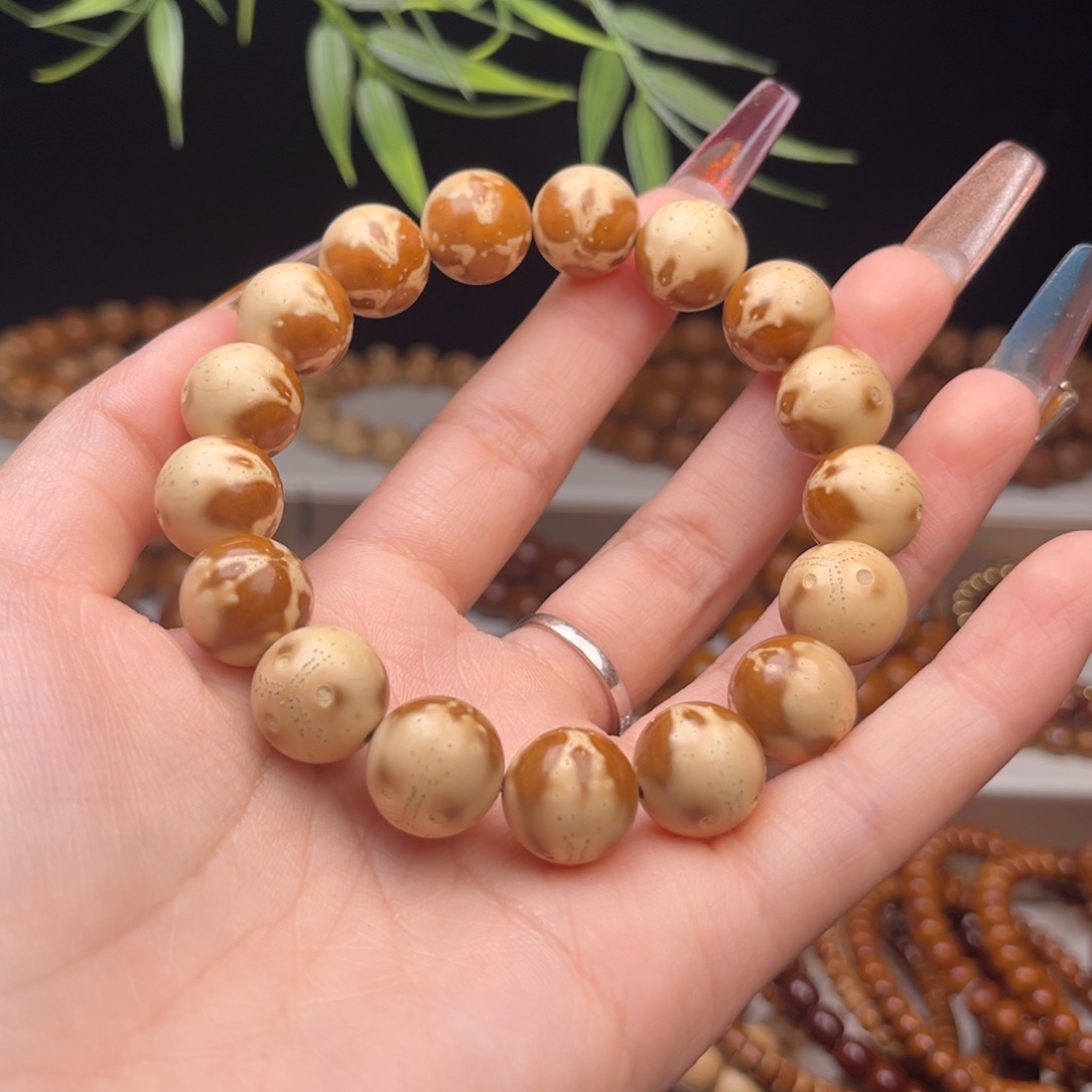 全***击紫金鼠手串13熊猫花皮