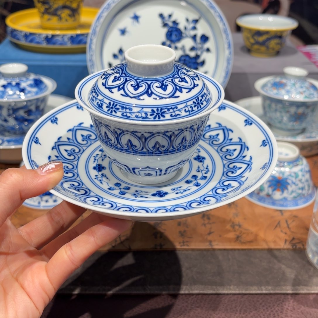 瓷片手工手绘陶瓷茶具