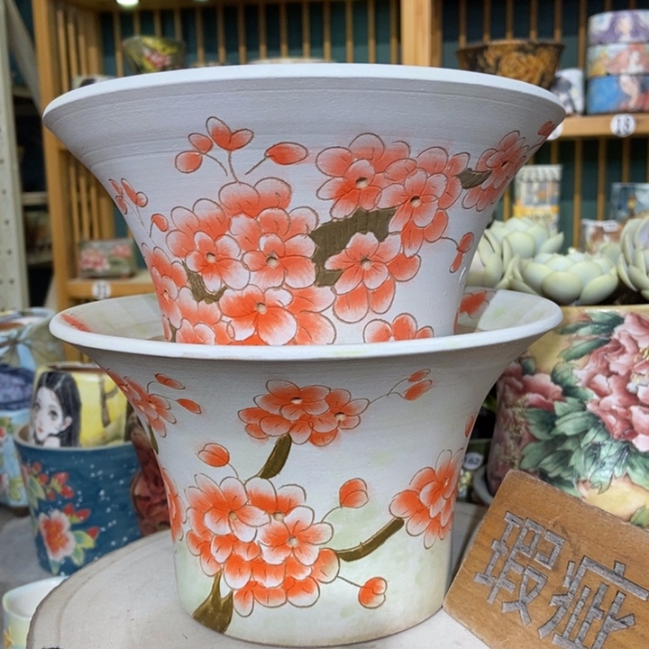 红陶景德镇艺术手绘作品