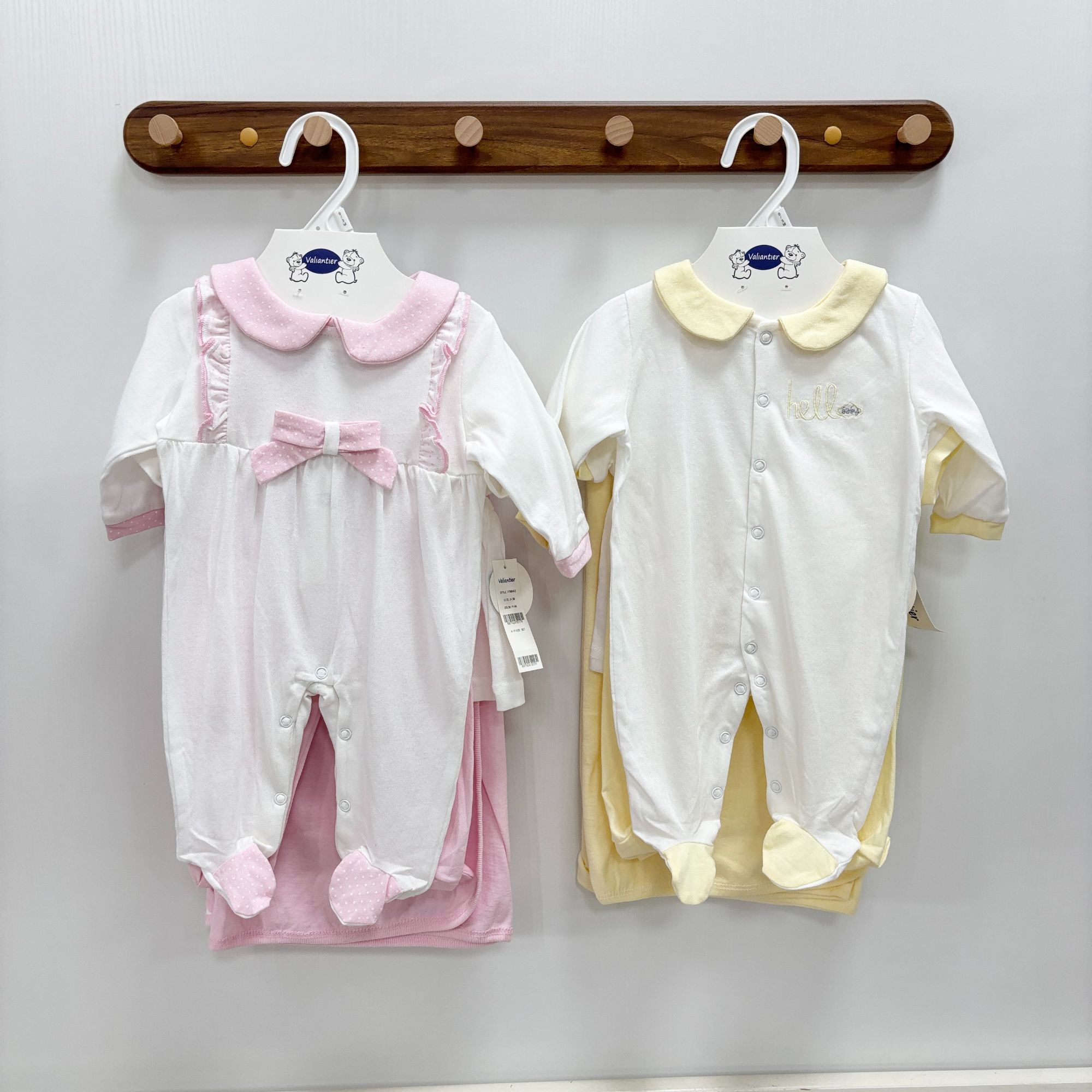 春秋婴童长袖通用爬服少女风爬爬服哈衣婴儿纯棉套装