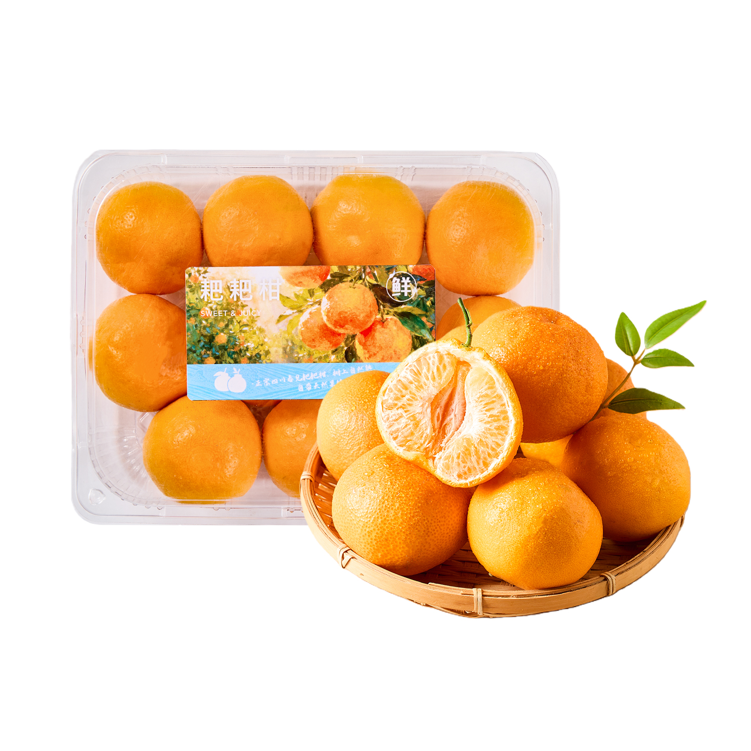 耙耙柑 约1.5kg/盒 3斤装性价比 春见耙耙柑