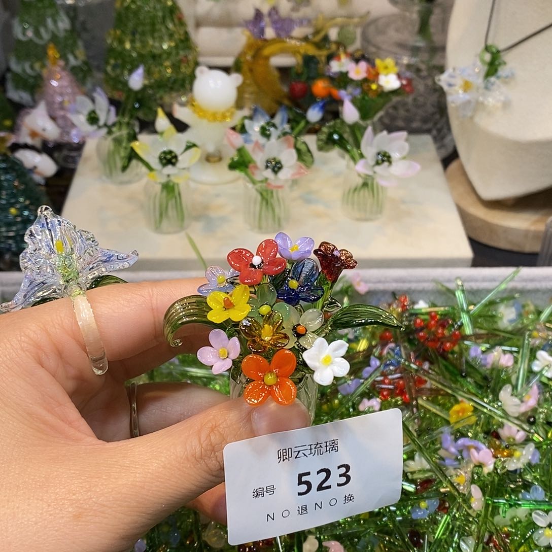 琉璃手工艺品523 小花