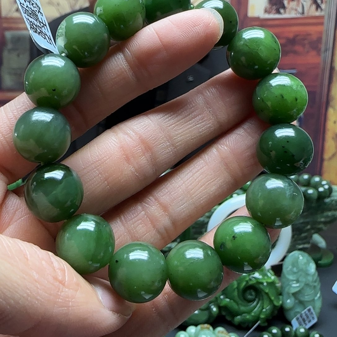 和田玉手串未镶嵌