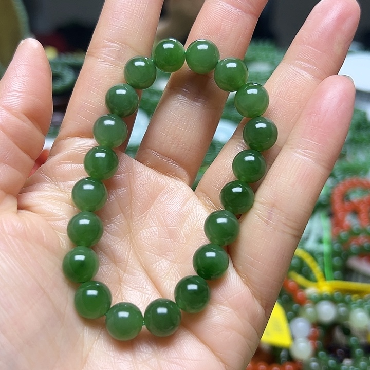 和田玉（碧玉）未镶嵌手链