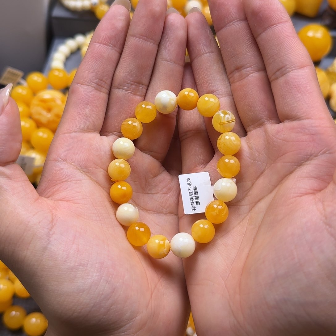 蜜蜡珠宝奇石未镶嵌10mm