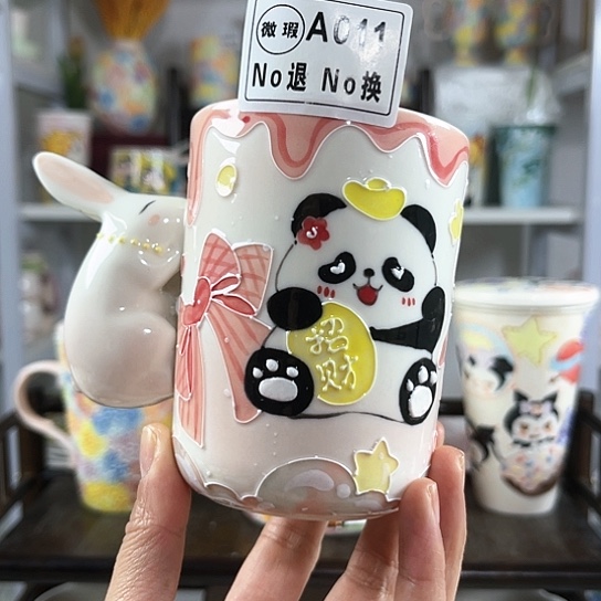 手绘高温釉下彩陶瓷