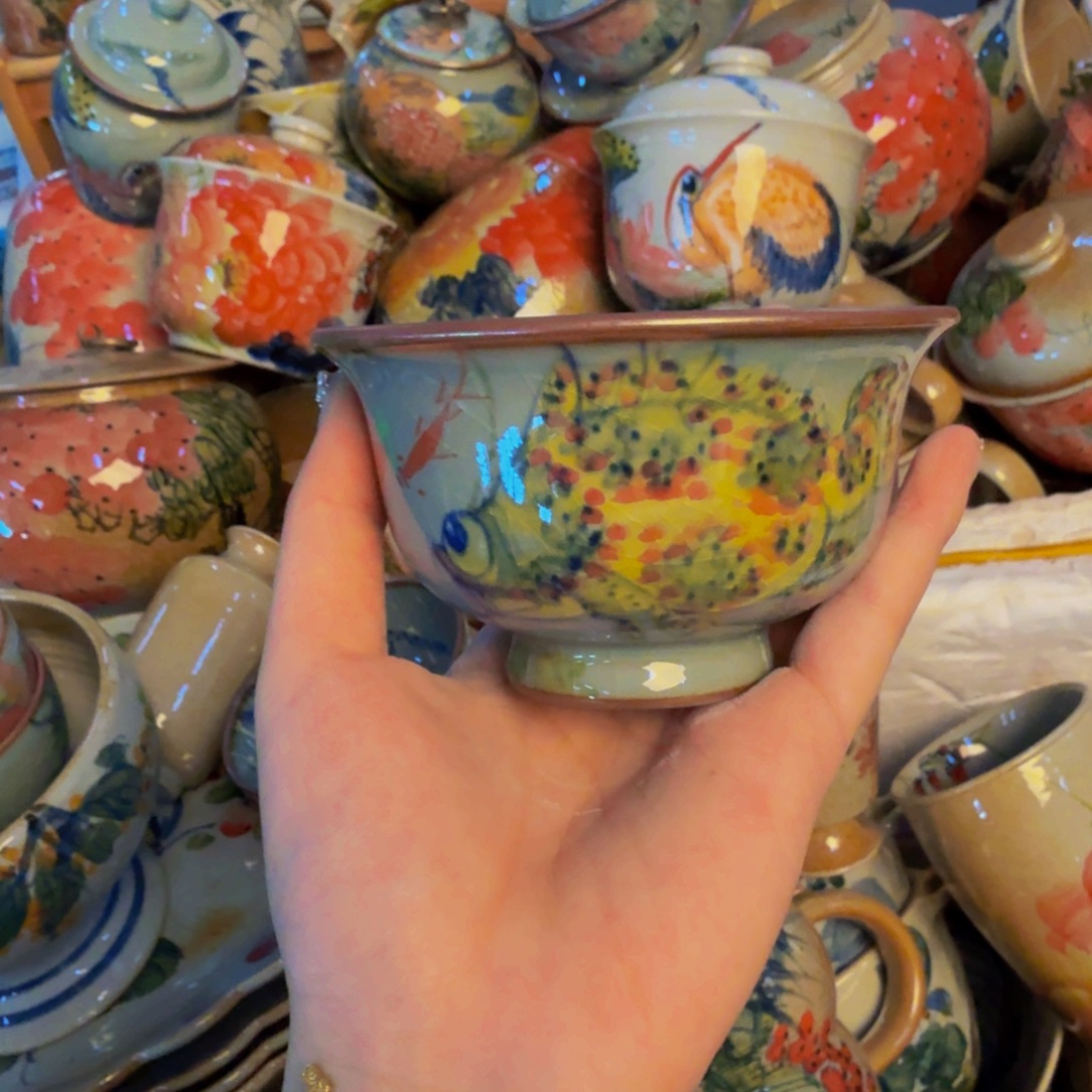 瓷片景德镇陶瓷手工手绘