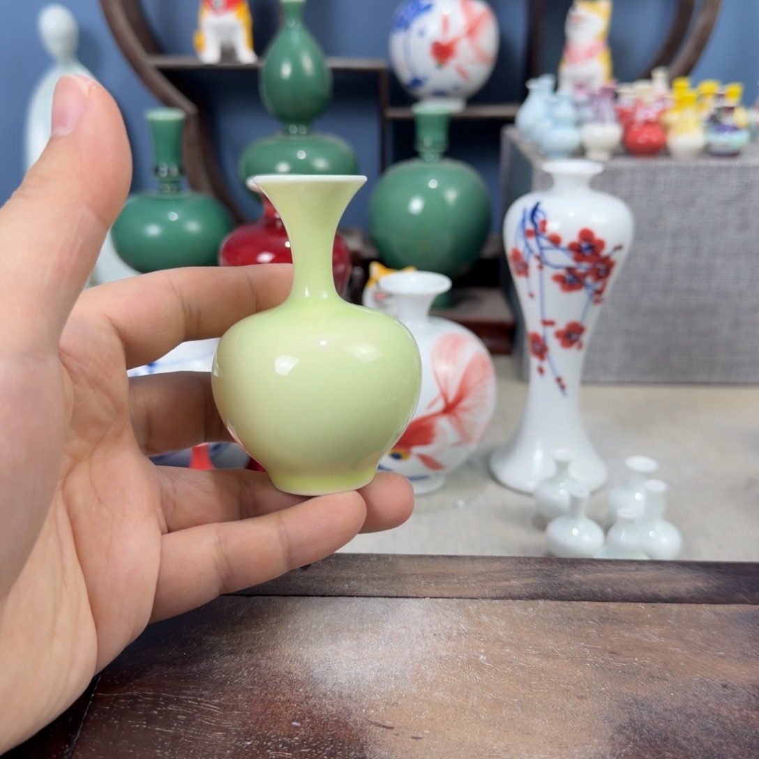 陶瓷手工小花器摆件