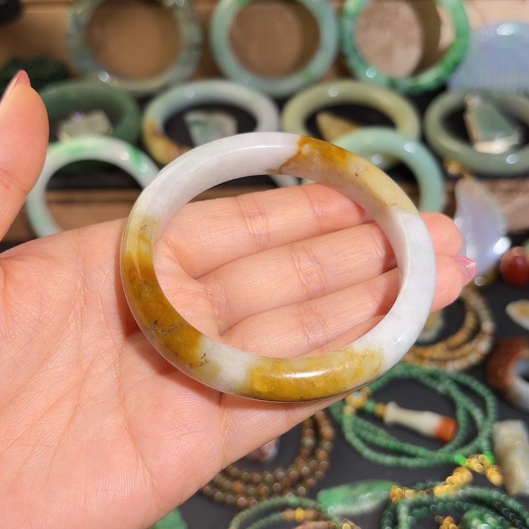 翡翠未镶嵌手镯56-60可戴