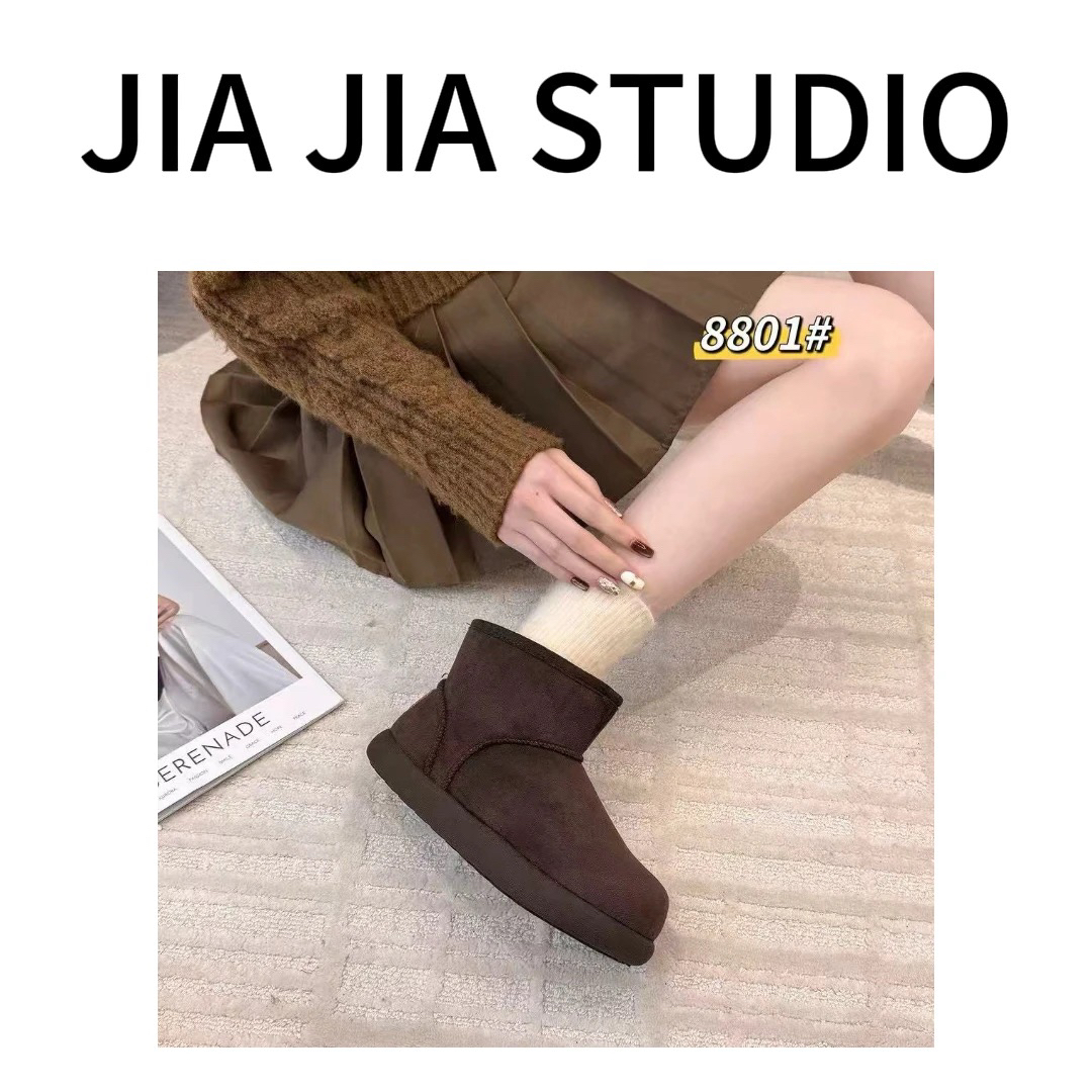 嘉嘉推荐#8801【冬季加绒加厚款】小土豆雪地靴