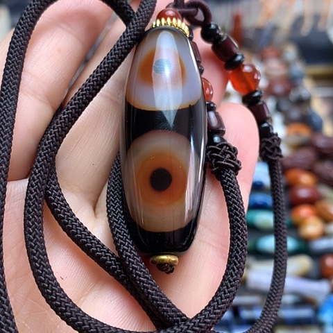 用***四玛瑙/玉髓合金颈饰