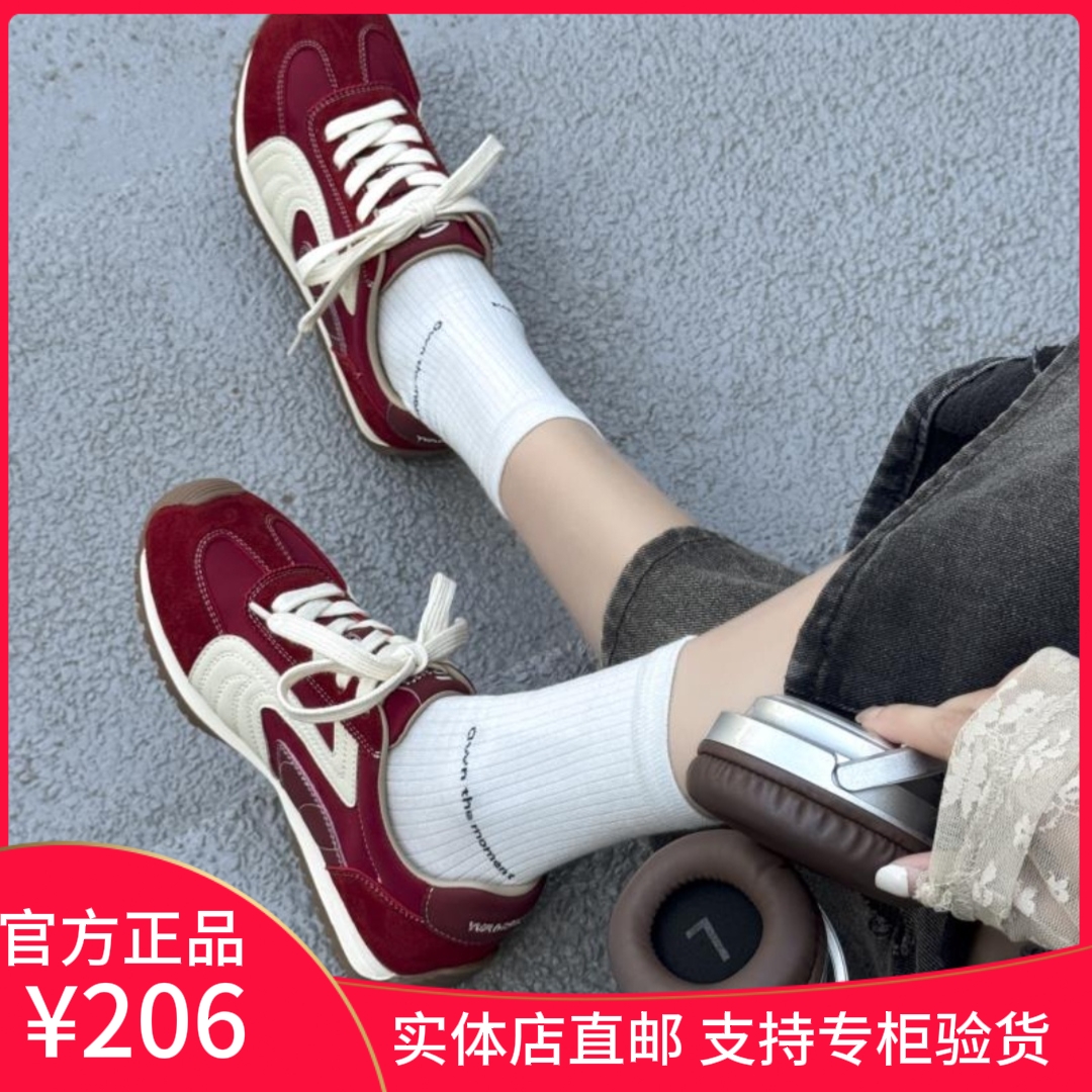 418542308佰诗奴女鞋2025年秋款真皮德训鞋休闲运动鞋阿甘鞋单鞋