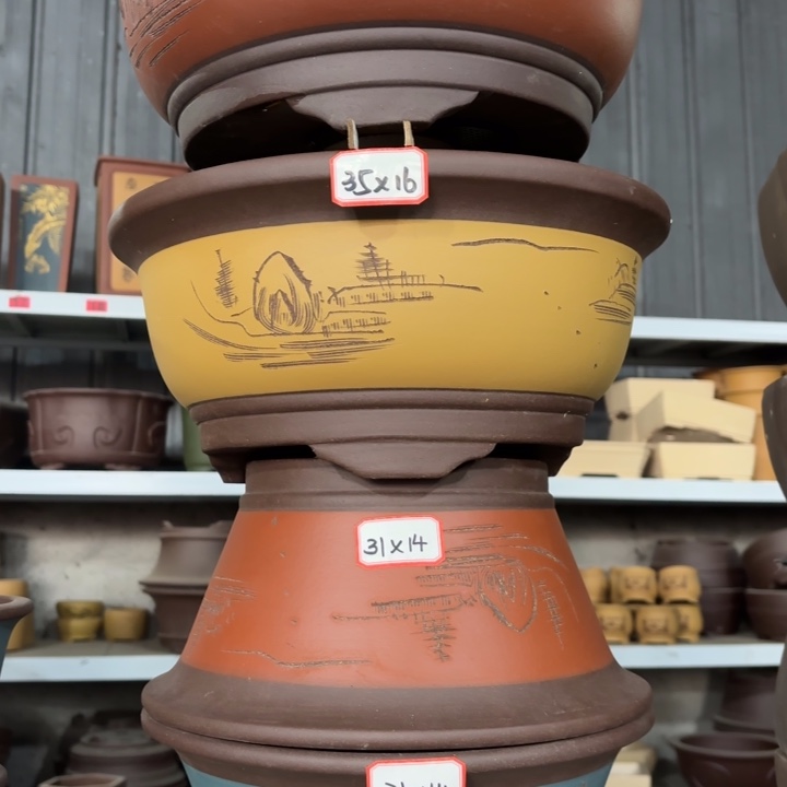 花盆紫砂100-4。         