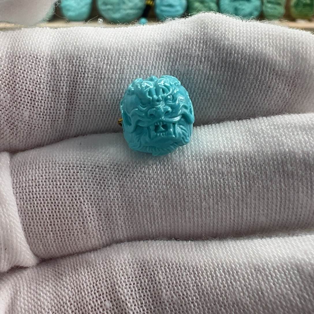 未镶嵌绿松石龙珠 10.9mm