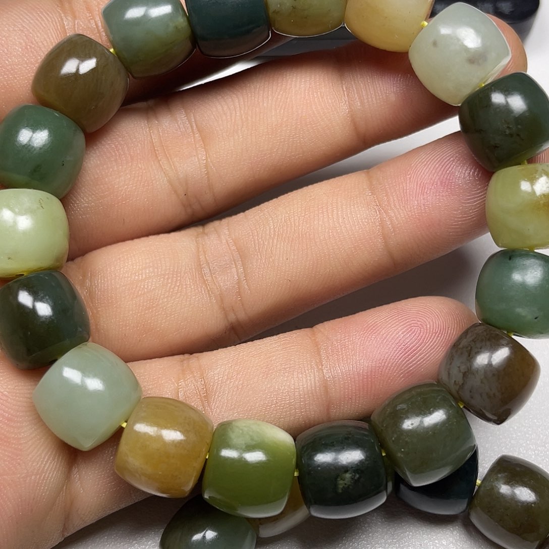 和田玉手链未镶嵌如*庆