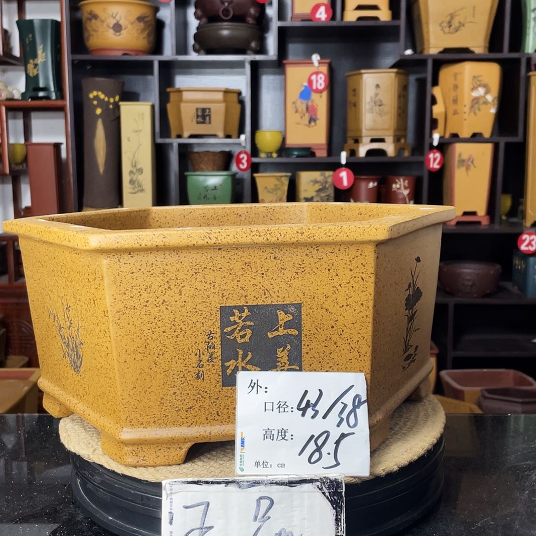 紫砂D-婉秋紫砂花盆