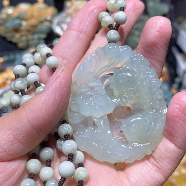 岫玉毛衣链未镶嵌