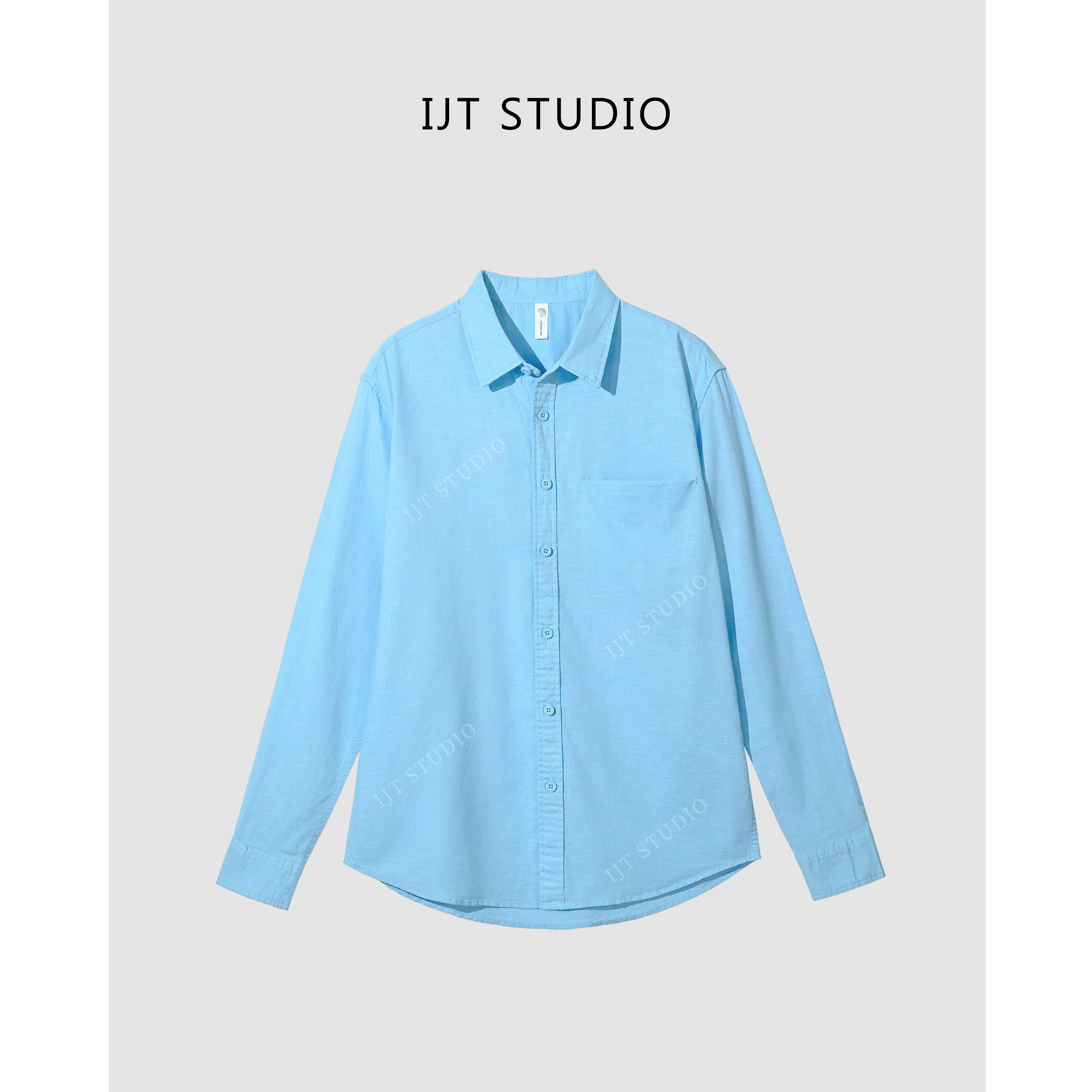 IJT studio新春季新品时尚棉质净版衬衫910