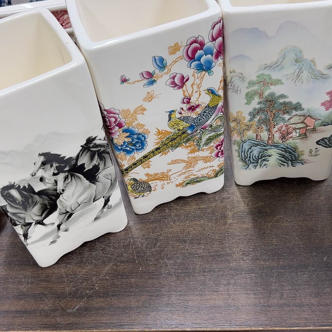 紫砂花盆小*?438号微瑕3个10/19cm