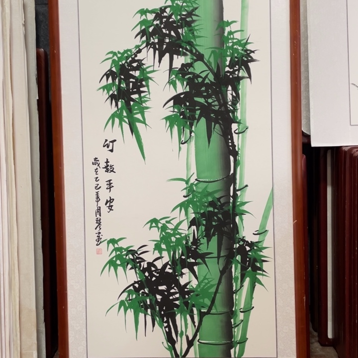 国画带框尺寸63*123厘米