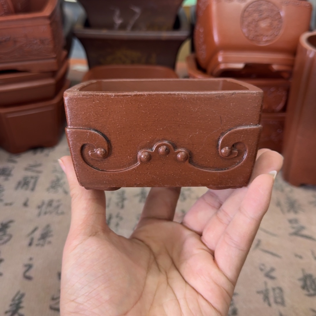 紫砂花盆宜兴紫砂正品花盆10x5