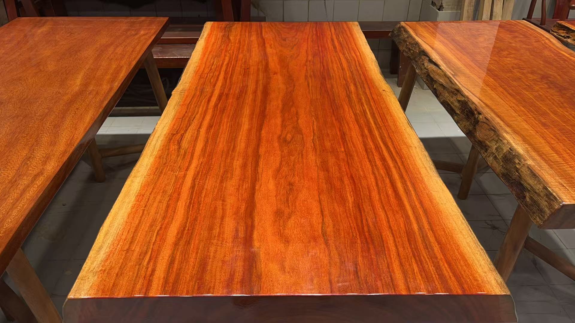 刚果原木整板无拼接大板桌可作茶桌书桌办公桌