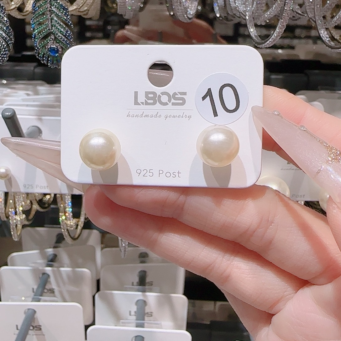 锆石铜合金925银耳环