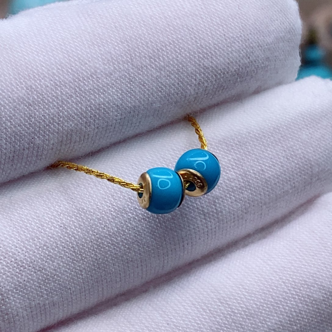 绿松石未镶嵌珠宝奇石5.3mm