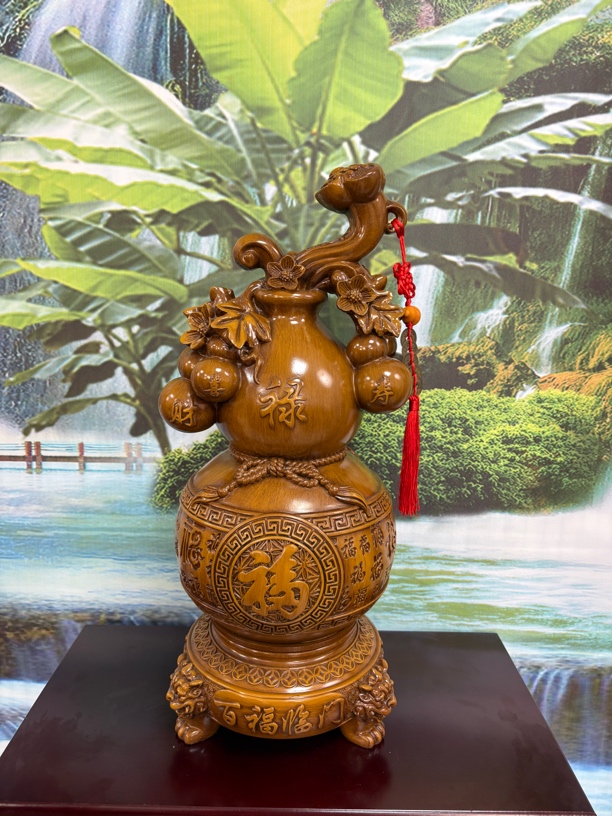百福临门旋转葫芦高42左右电视柜玄关博古架乔迁新居家居摆件