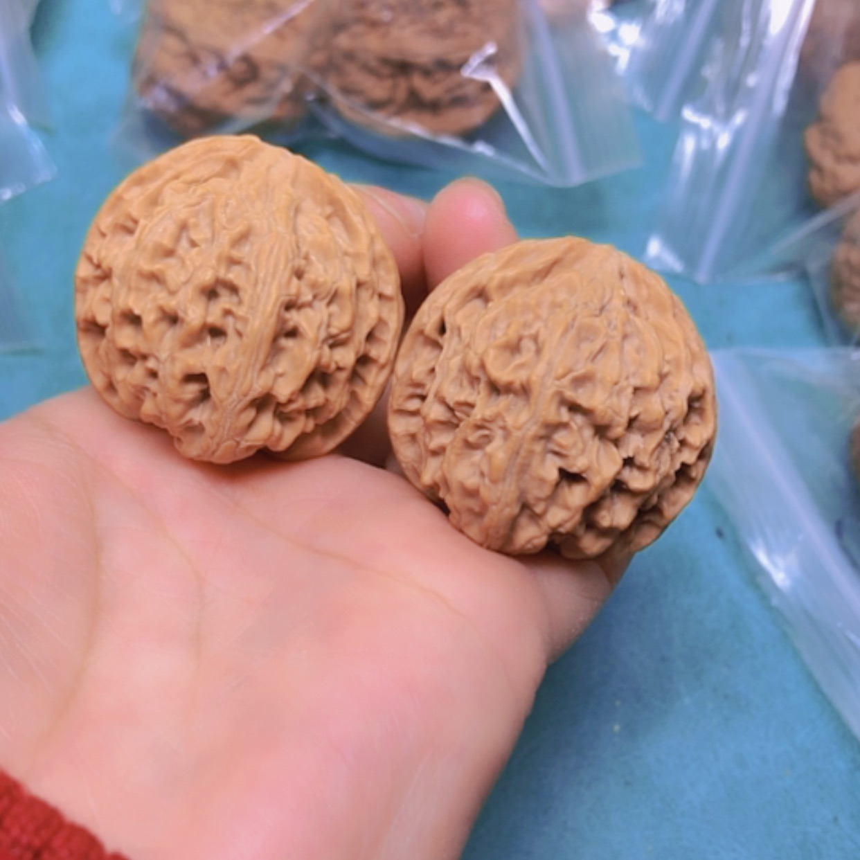 【闪购商品】摆件核桃37.5苹果有修