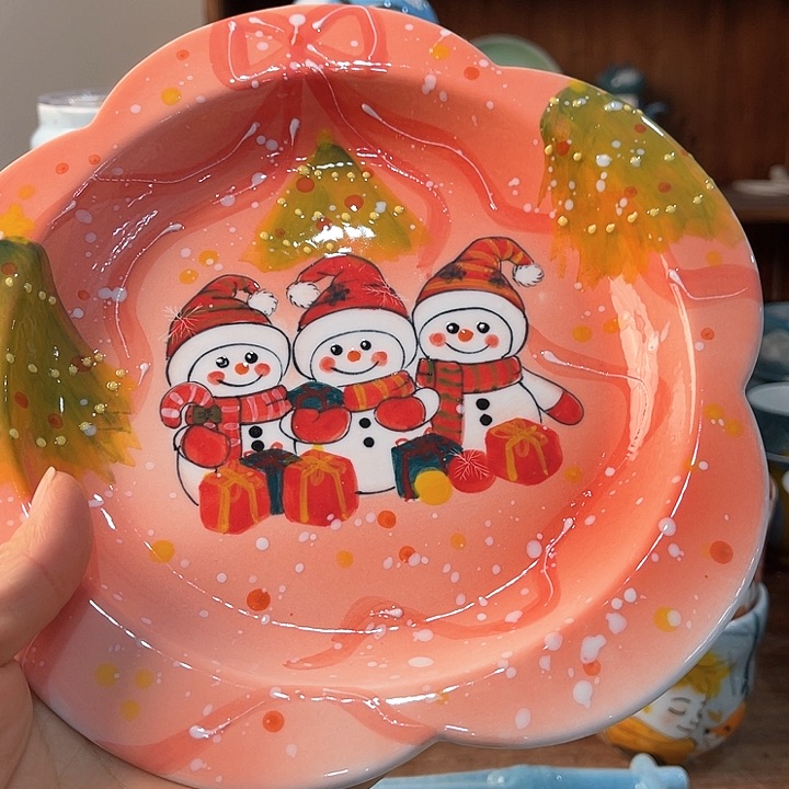 陶景德镇釉下手绘陶瓷 