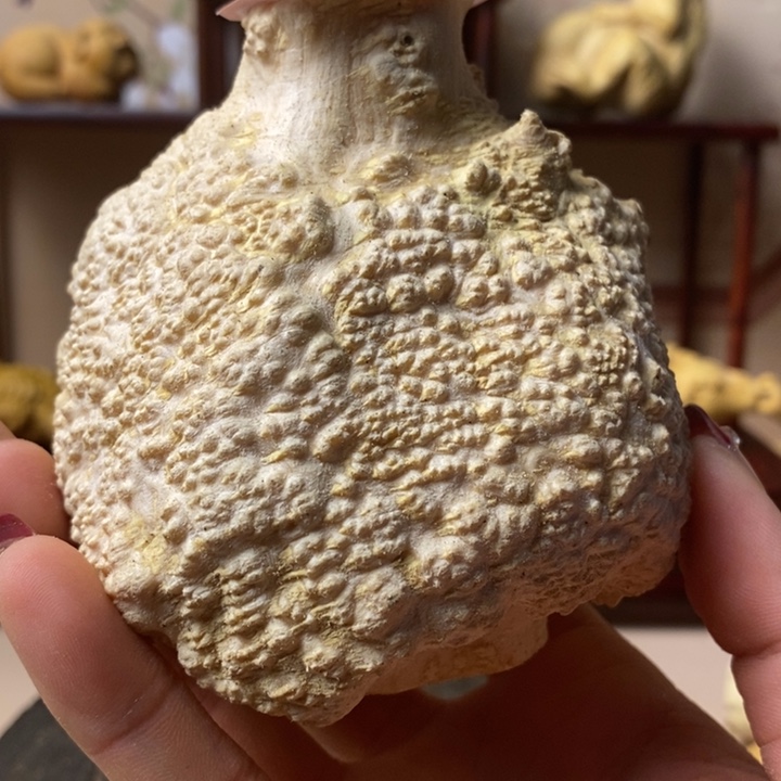 香榧木柏*黄杨木手把件