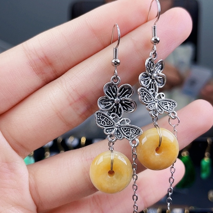 翡翠耳饰未镶嵌饰品