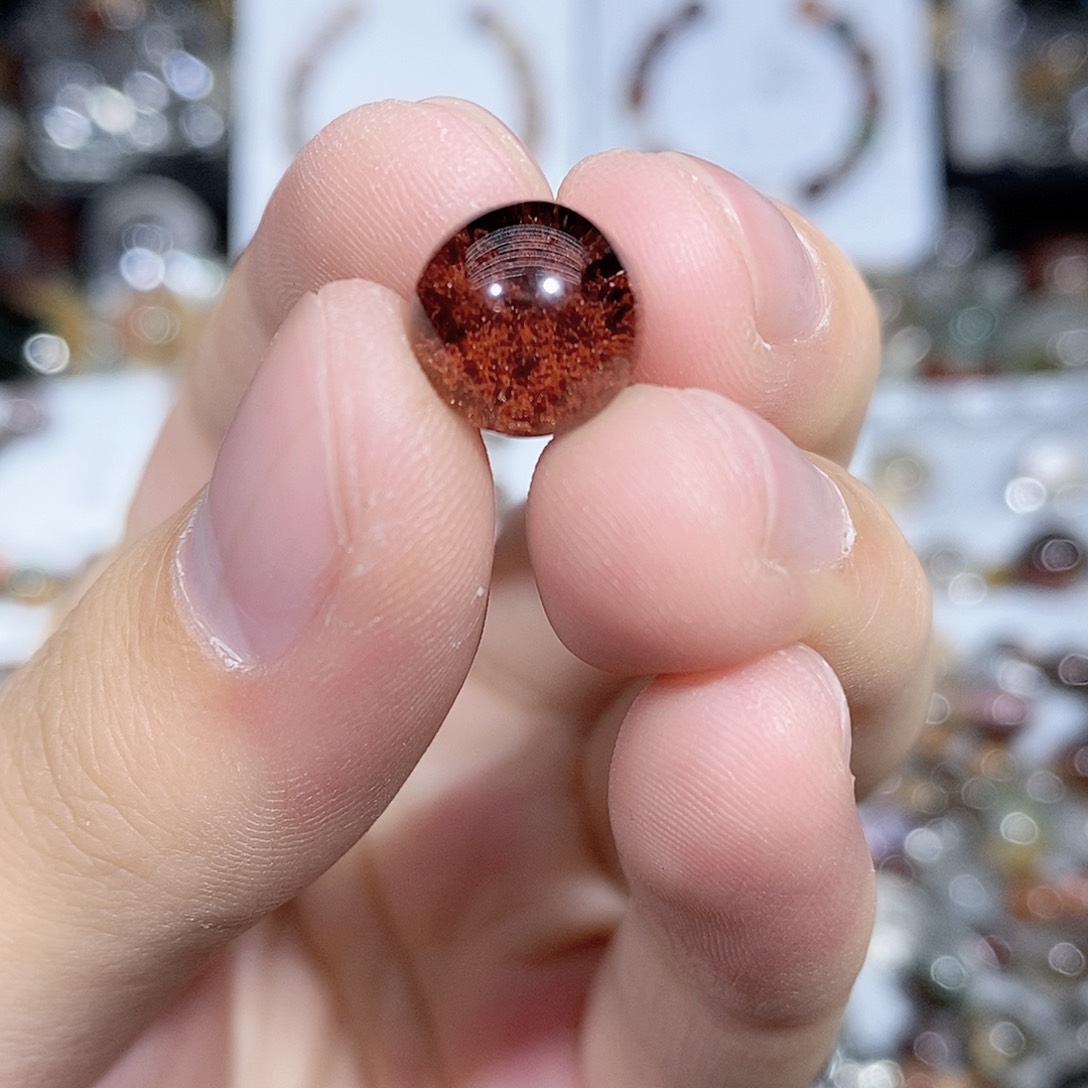 水晶幽灵圆珠水晶圆珠10.3m未镶嵌