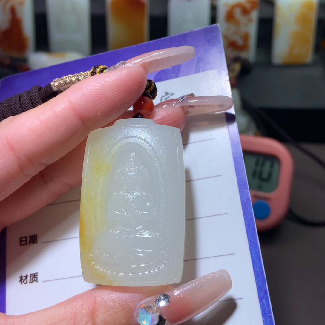 和田玉挂件未镶嵌草**兵