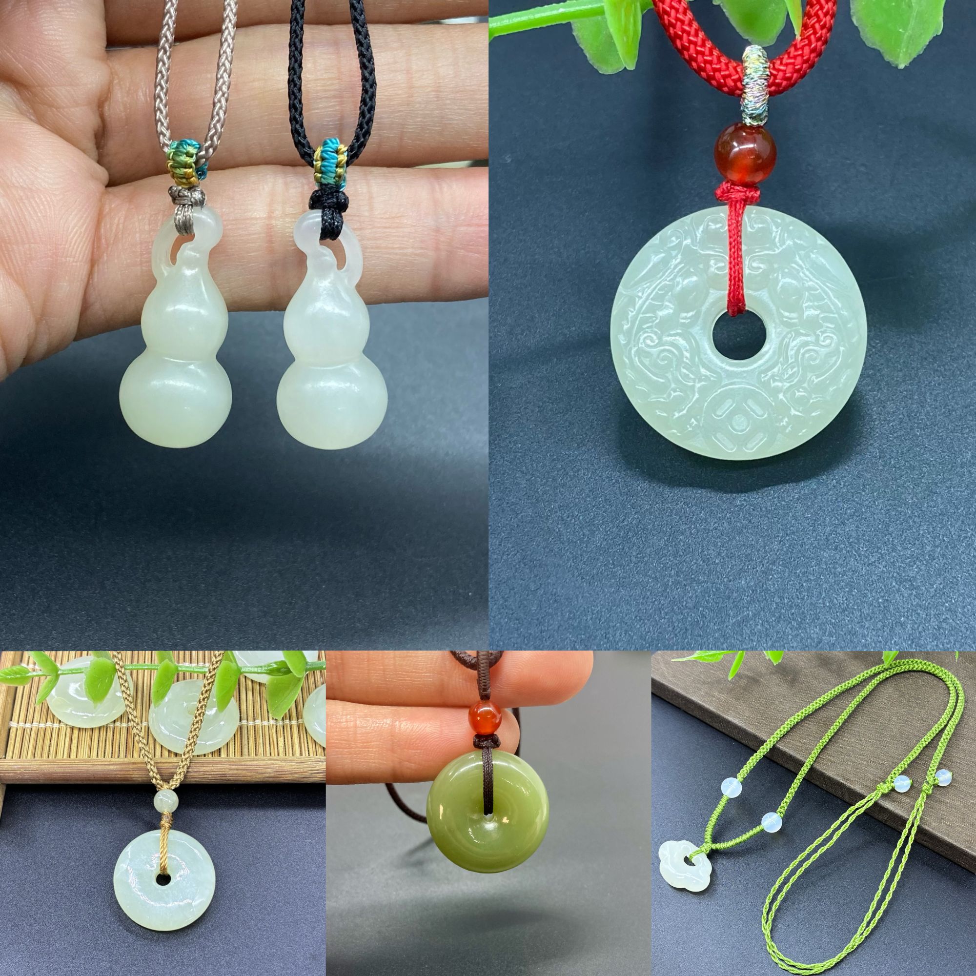 天然和田玉平安扣吊坠项链精美气质时尚百搭男款女款多样性发货