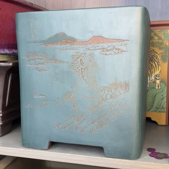 红陶叶宜兴紫砂花盆