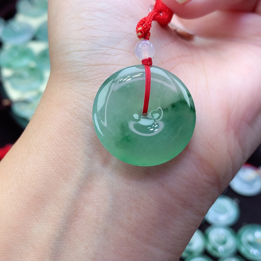 翡翠颈饰未镶嵌13尺寸25.7-5.2