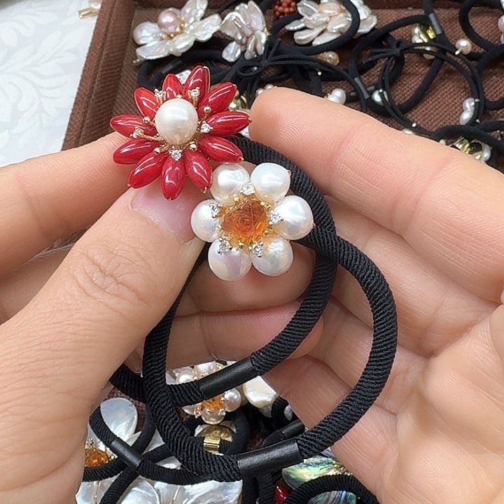 淡水珍珠颈饰银S925镶嵌