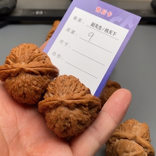 文玩核桃把件兮*白狮子头