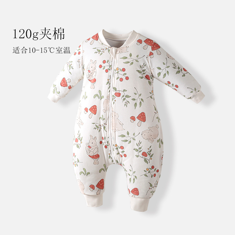 【男宝女宝通穿】120克棉冬季加厚A类纯棉分腿睡袋秋冬季婴幼儿神器