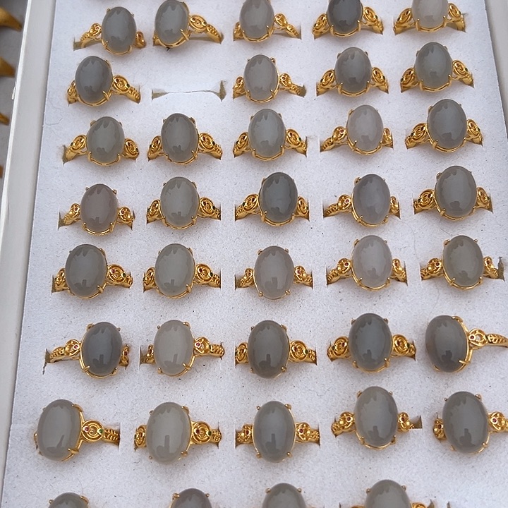 和田玉银S925镶嵌戒指烟紫戒指多样性拍一发一