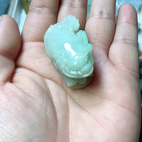 翡翠颈饰未镶嵌天然缅甸翡翠a货