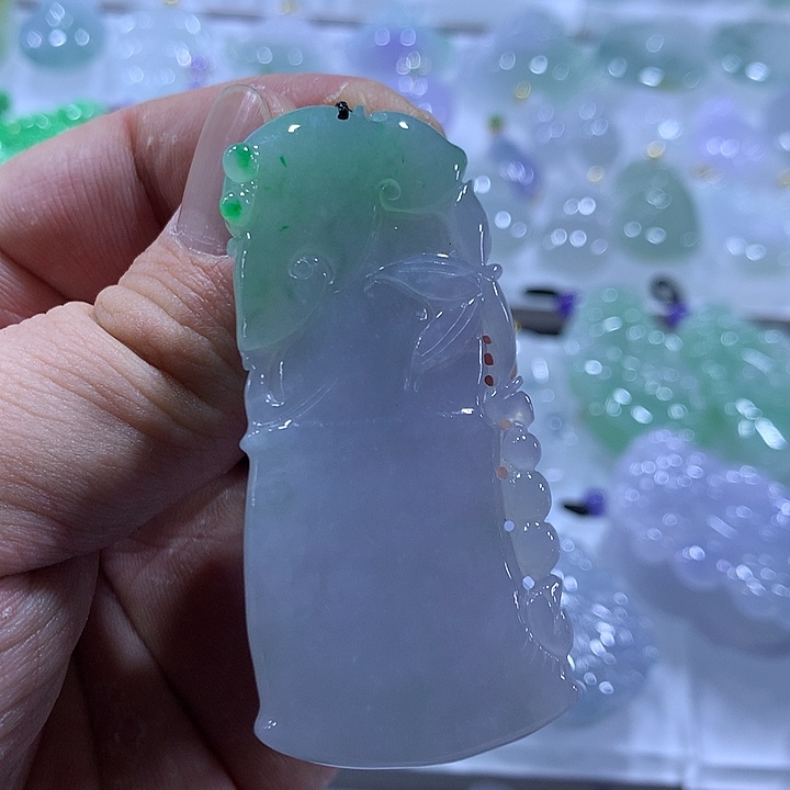 翡翠未镶嵌颈饰天然翡翠A货吊坠