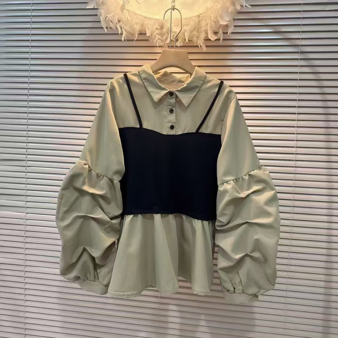 洋气拼接大码上衣