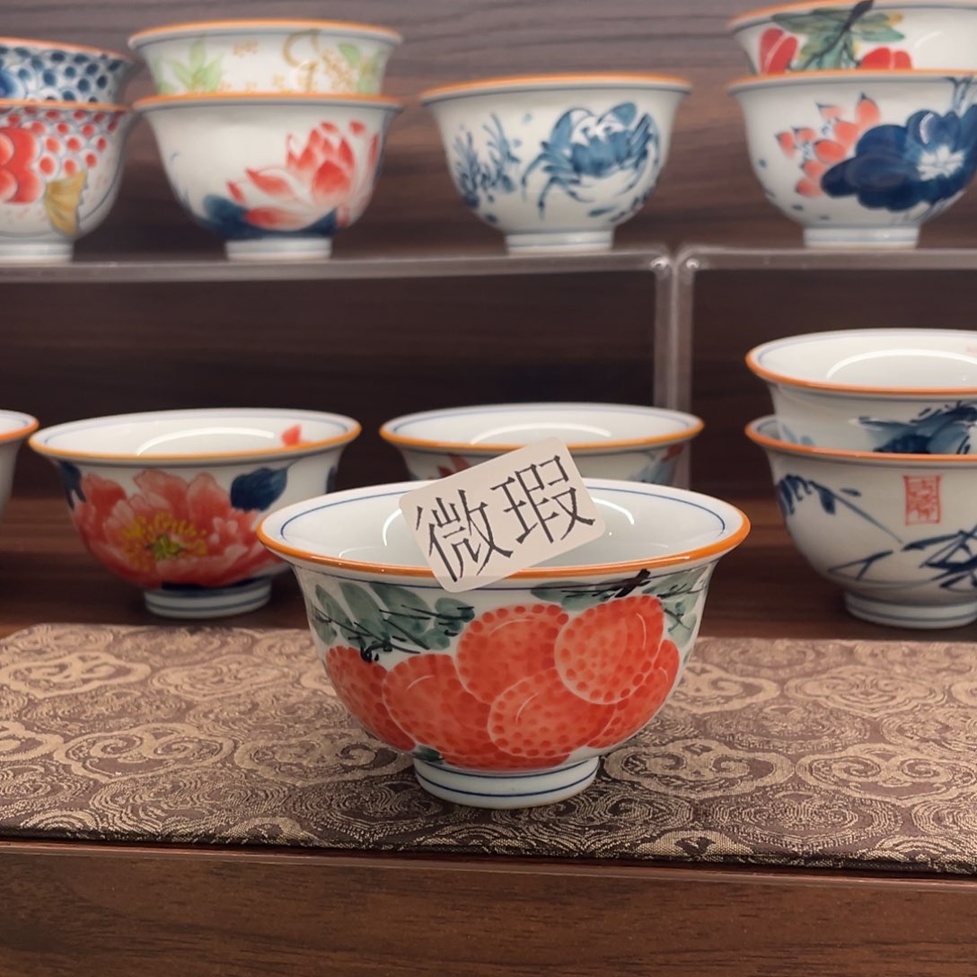 微瑕釉下彩纯手绘