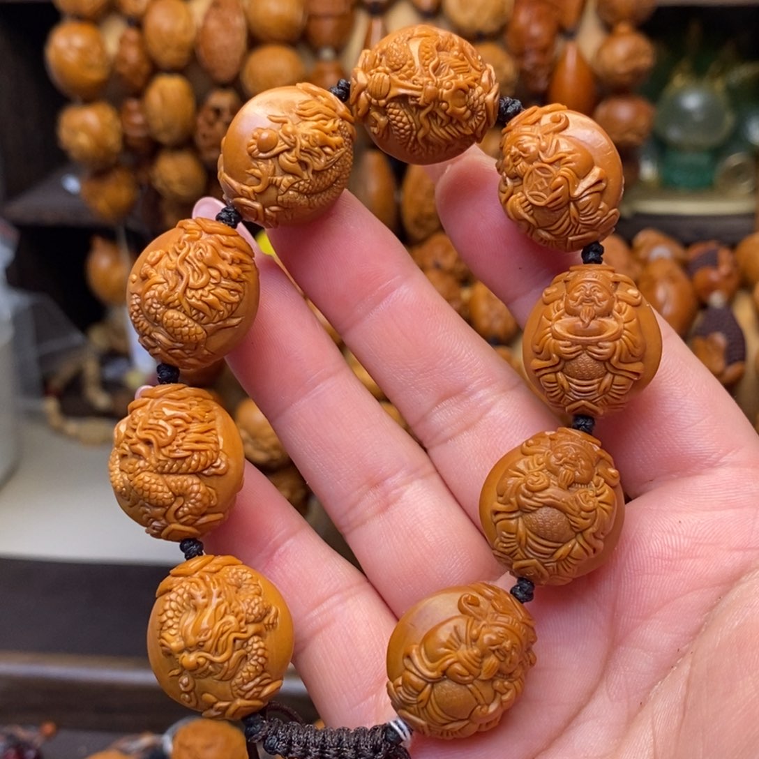 橄榄核手串/手链九龙财神