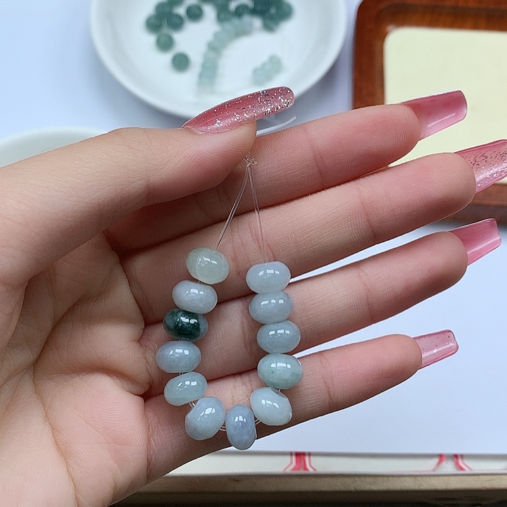 心****翡翠未镶嵌手链翡翠